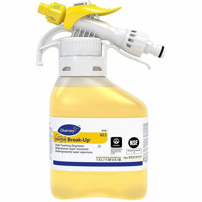 Diversey Suma Break-Up High Foaming Degreaser, 50.7 fl oz, 6.91 to 7.15 pH, 2/Carton (DVO93313117)