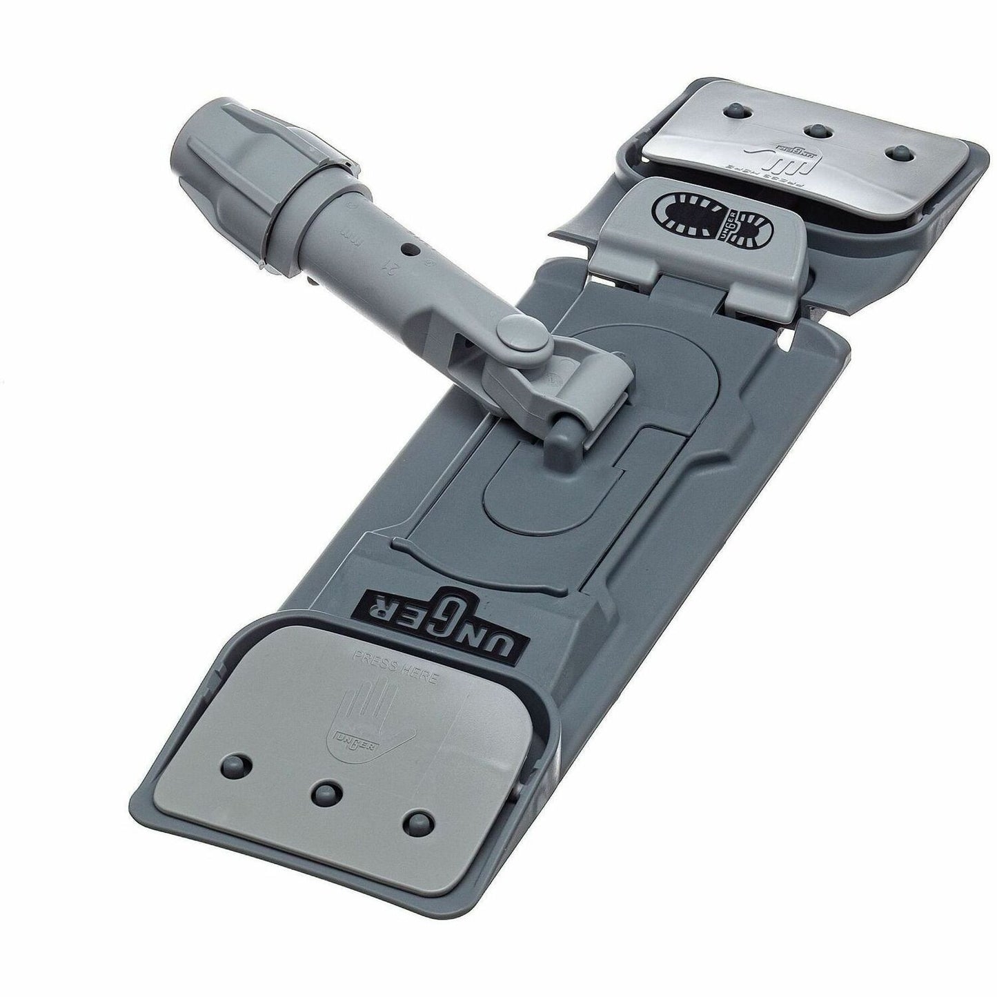 Unger EZ Flat Mop Holders, Pivot, Gray, Plastic  (UNGSM40G)