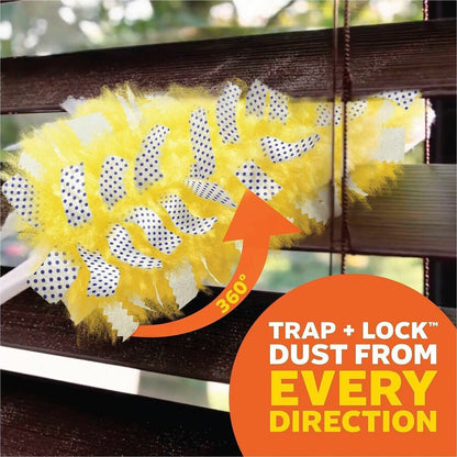 Swiffer Unscented Duster Kit, Fiber Bristle, 36" Handle Length, Yellow, 4/Carton (PGC89114)