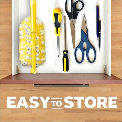 Swiffer Unscented Duster Kit, Fiber Bristle, 36" Handle Length, Yellow, 4/Carton (PGC89114)