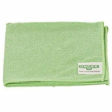 Unger MicroWipe 2000 Medium-Duty Microfiber Cloth, Green, 10/Carton (UNGMB400)