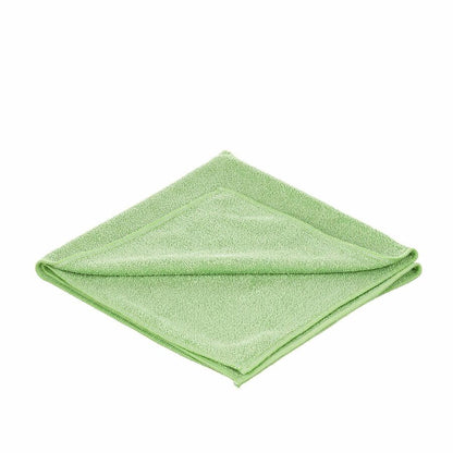 Unger MicroWipe 2000 Medium-Duty Microfiber Cloth, Green, 10/Carton (UNGMB400)