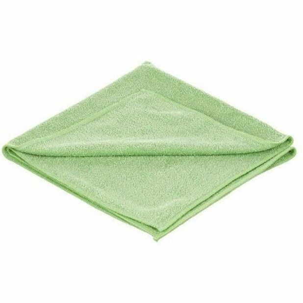 Unger MicroWipe 2000 Medium-Duty Microfiber Cloth, Green, 10/Carton (UNGMB400)