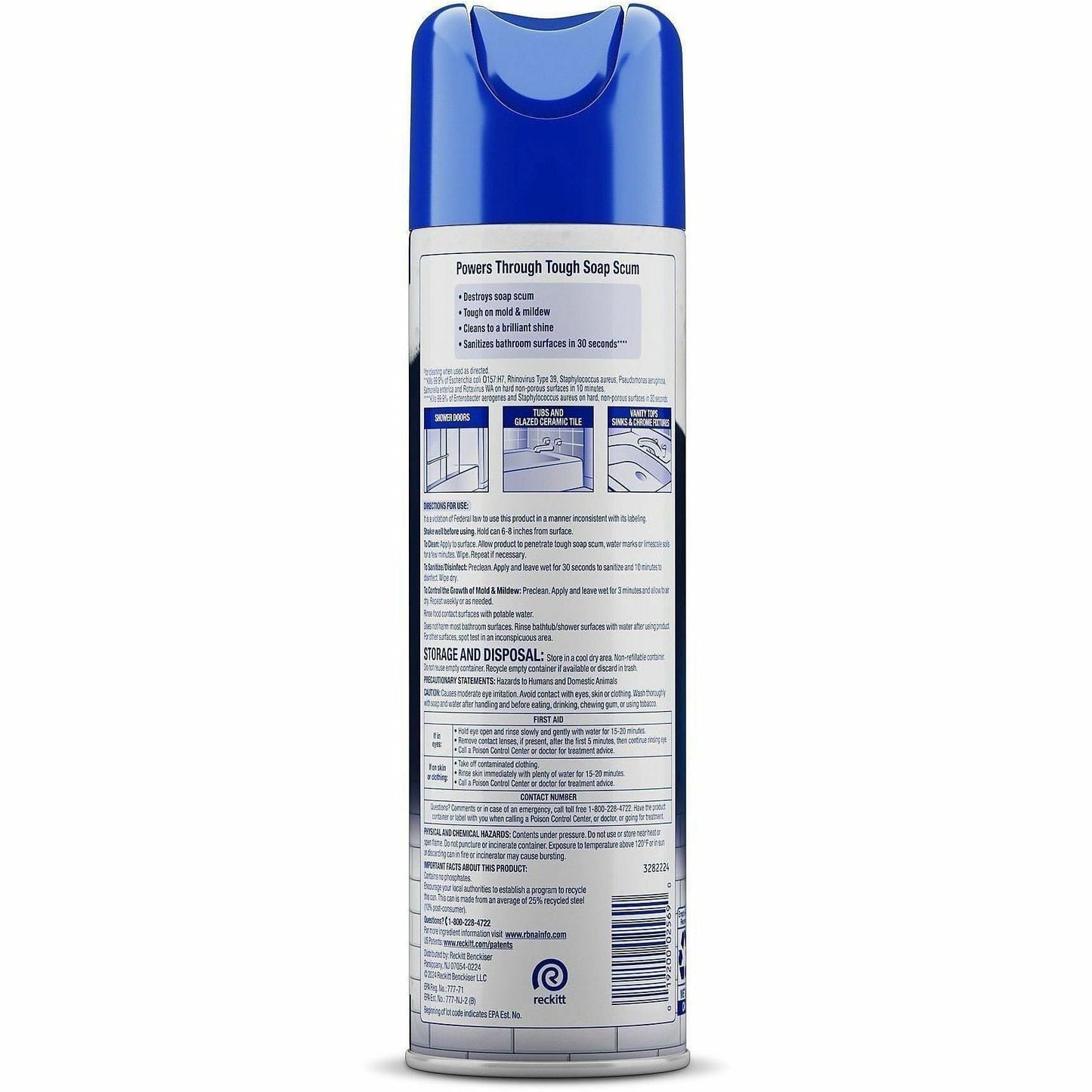Lysol Power Foam Bath Cleaner, 24 fl oze Clear (RAC02569CT)