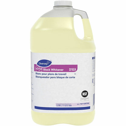 Diversey Care Suma Block Whitener, 128 fl oz (4 quart), Chlorine Scent (DVO101109766EA)