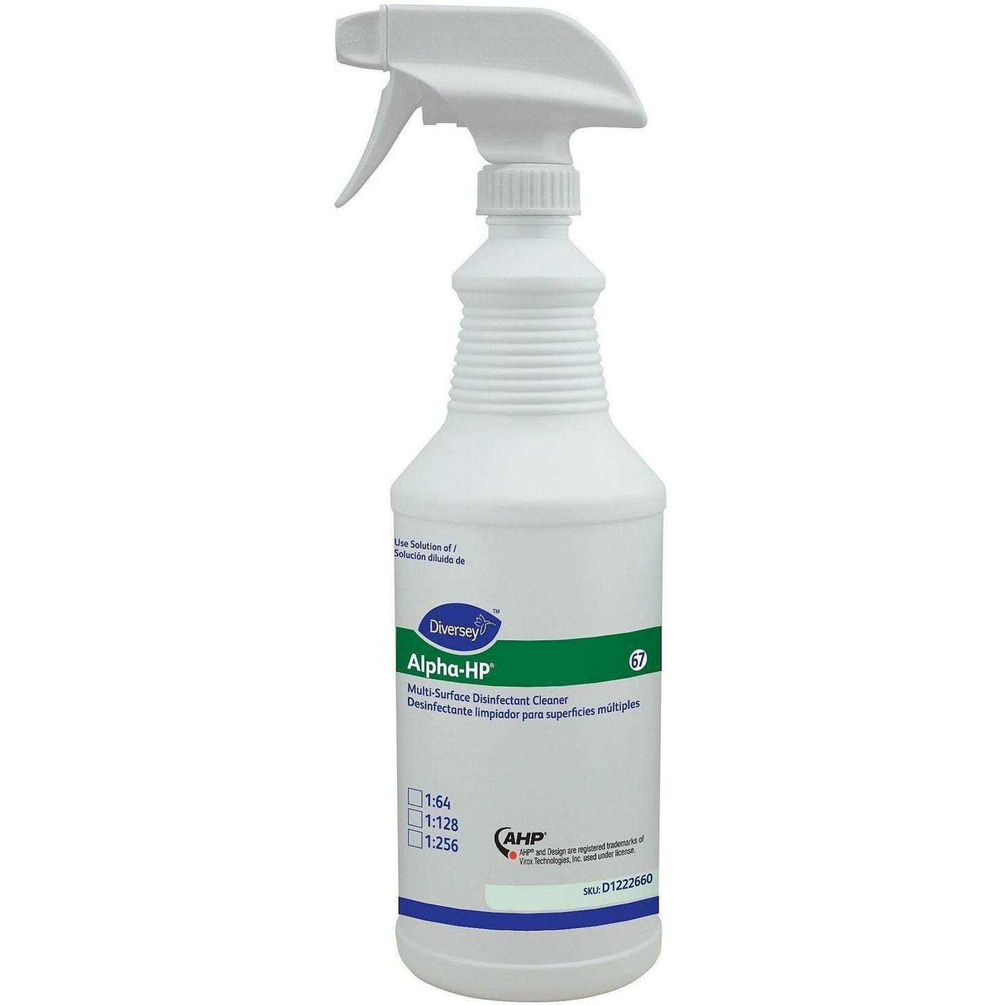 Diversey D1222660 Spray Bottle, Easy to Use, White, 12/Carton (DVOD1222660)