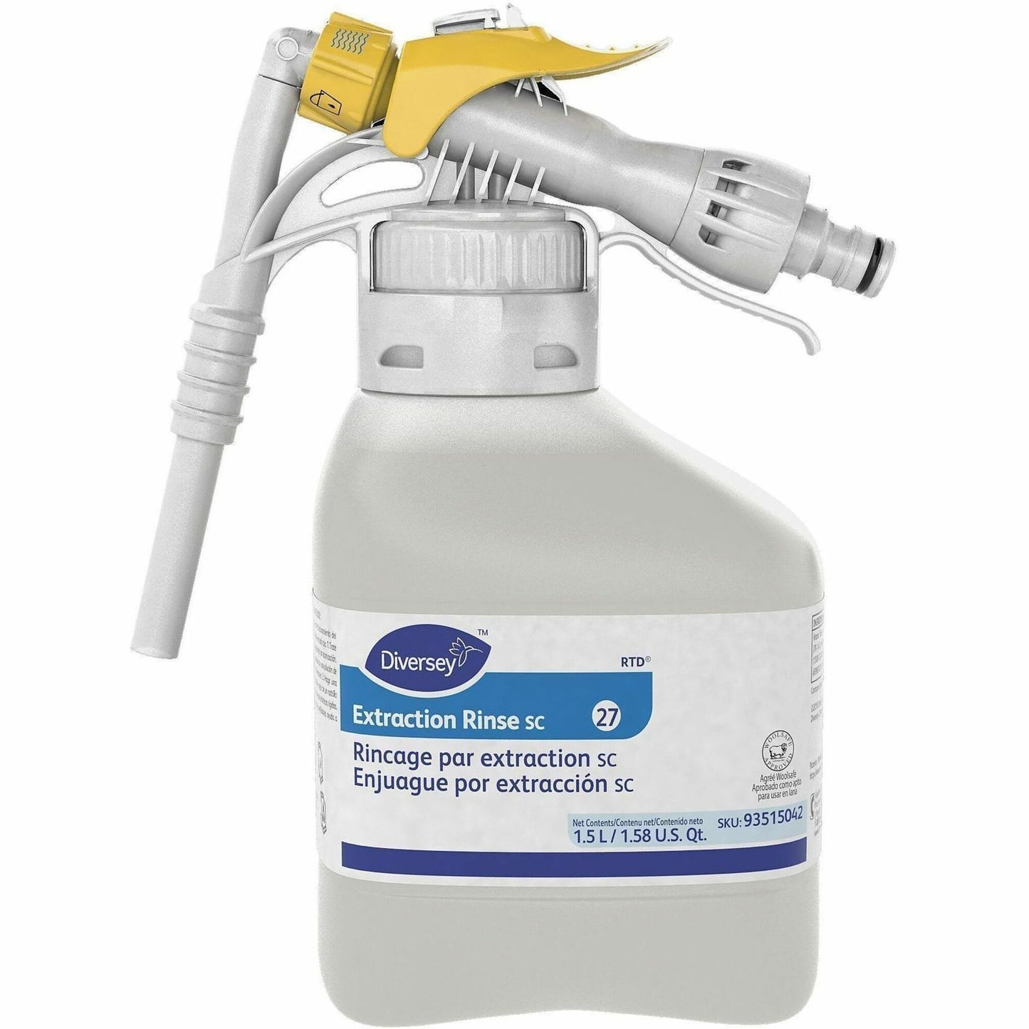 Diversey Carpet Extraction Rinse SC, 192 fl oz, 3.24 to 4.24 pH, Fruity Floral, Fruity, Fresh Scent, 2/Carton (DVO93515042)