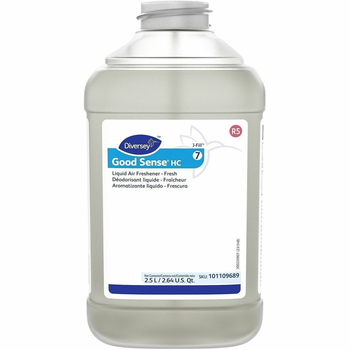 Diversey Good Sense Liquid Air Freshener, 84.5 fl oz, Fresh, Odor Neutralizer, 2/Carton (DVO101109689)