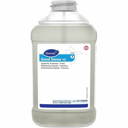 Diversey Good Sense Liquid Air Freshener, 84.5 fl oz, Fresh, Odor Neutralizer, 2/Carton (DVO101109689)