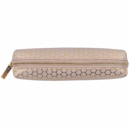 Pukka Pads Haze Carrying Case Pencil, 2" x 7.9", Holographic Geometric Gold, Gold Foil, Classy Geometric (PKP9981TEHZE)