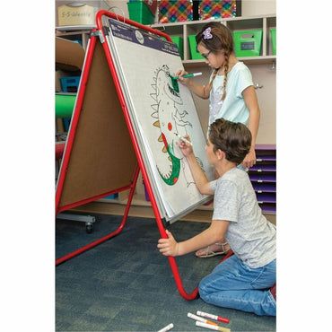 Pacon Pacon Easel Pad, Non-Adhesive, White, 1 in grid ruled 27" x 34", 50 Sheets, White Sheet Color, 4/Carton (DIXP3387)