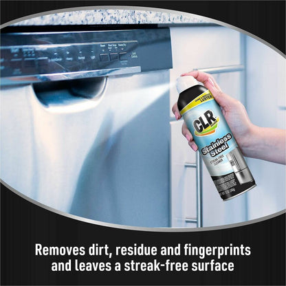CLR Stainless Steel Cleaner, 12 fl oz, 6/Carton (JELCSS12)