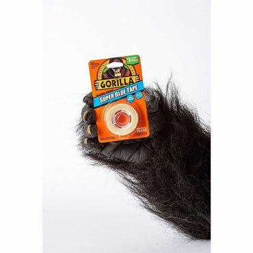 Gorilla Double-Sided Super Glue Tape, 20 ft Length x 0.62", Clear (GOR109340)