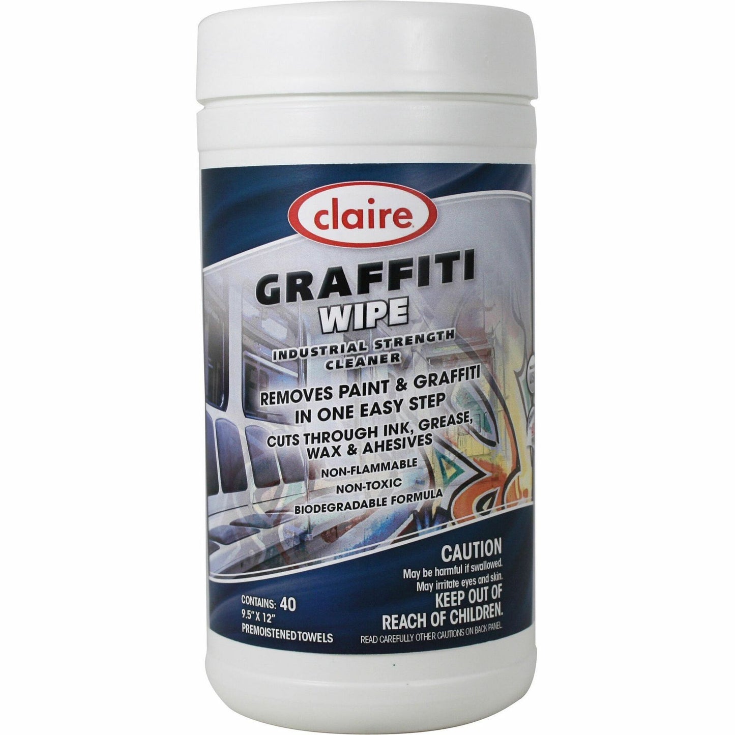 Claire Graffiti-Wipe, 40/Each (CGCCL963)