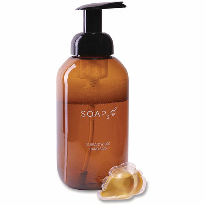 SOAP2O HydroDrops Soap Kit, Coconut Acai Scent, 4.23 gal, Pump Bottle Dispenser (SOAS2OKIT)