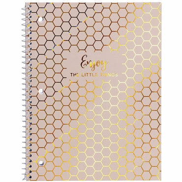 Pukka Pads Haze Notebook, Letter, 8½" x 11", Cardboard Cover, 50 Sheets, Spiral, 3 Hole(s), 80 g/m² Grammage, 3/Pack (PKP9978ASTHZE)
