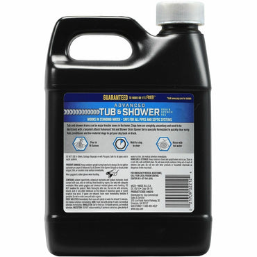 Zep Commercial Advanced Tub and Shower Drain Opener Gel, 32 fl oz (ZPEU49210)