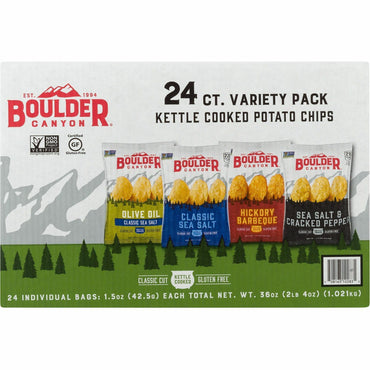 Utz Inventure Variety Pack, Non-GMO, Gluten-free, 1.50 oz Bag, 24/Carton (IVT012283)