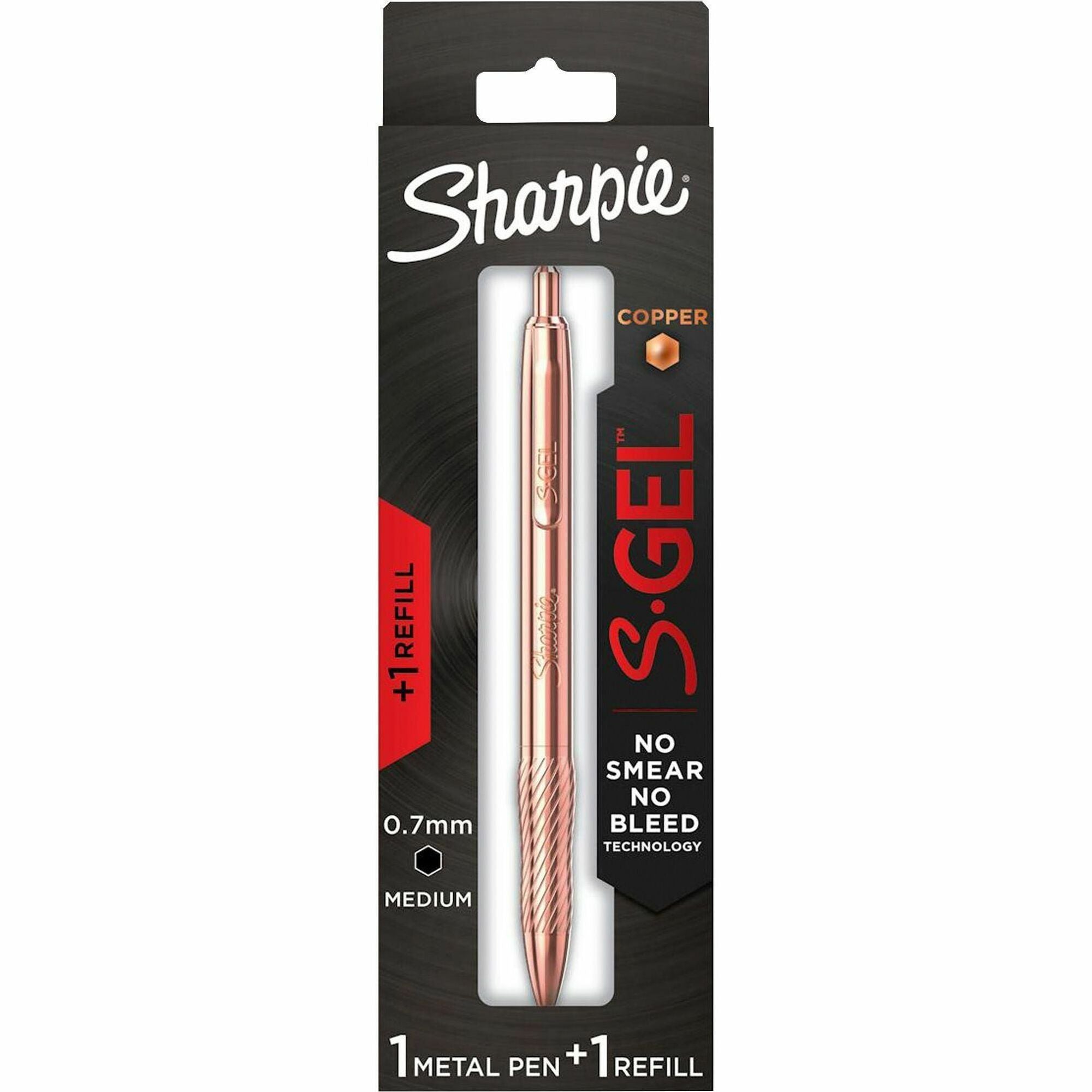 sharpie-s-gel-pens-0-7-mm-medium-pen-point-refillable-black-ink-copper-plated-brass-metal-alloy-barrel-1-pack-san2214552_1