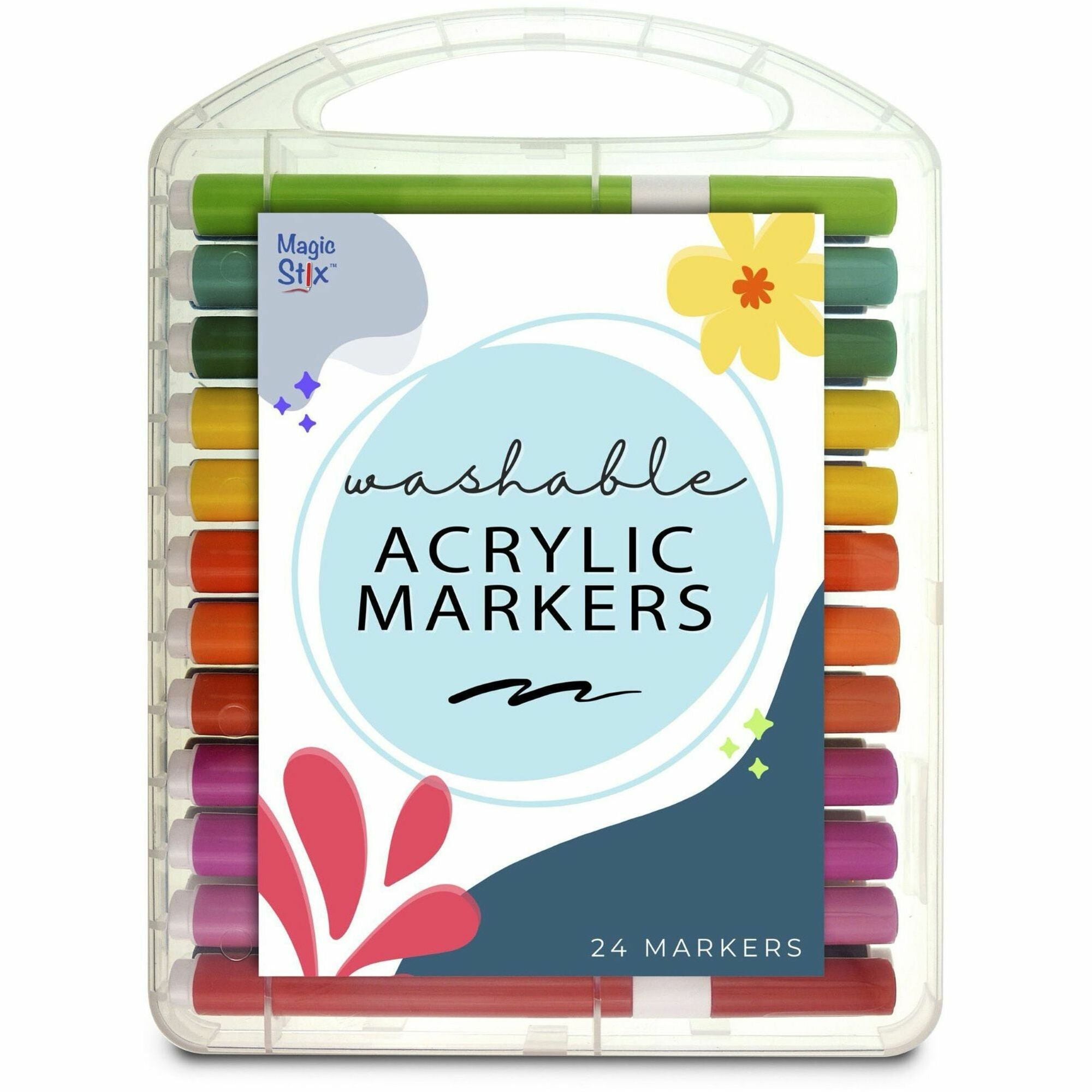 the-pencil-grip-magic-stix-washable-acrylic-markers-assorted-ink-round-barrel-24-each-tpg498_1