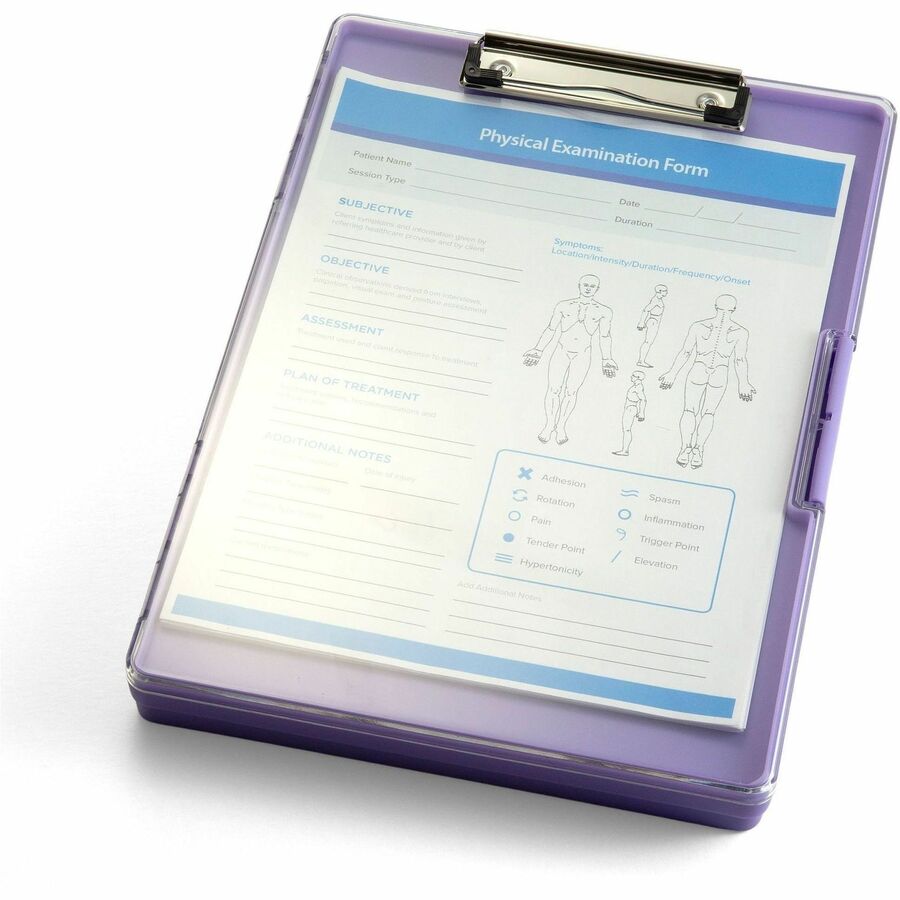 Officemate Clipboard Storage Boxes, Purple, Storage for Document, Paper, Plastic (OIC83396)