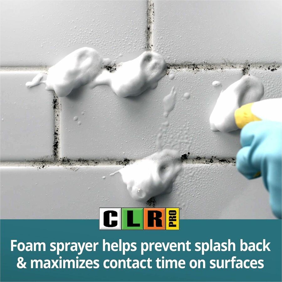 CLR Pro Mold & Mildew Stain Remover, 32 fl oz, Bleach-free, White, 6/Carton (JELFMMMSR326PCT)