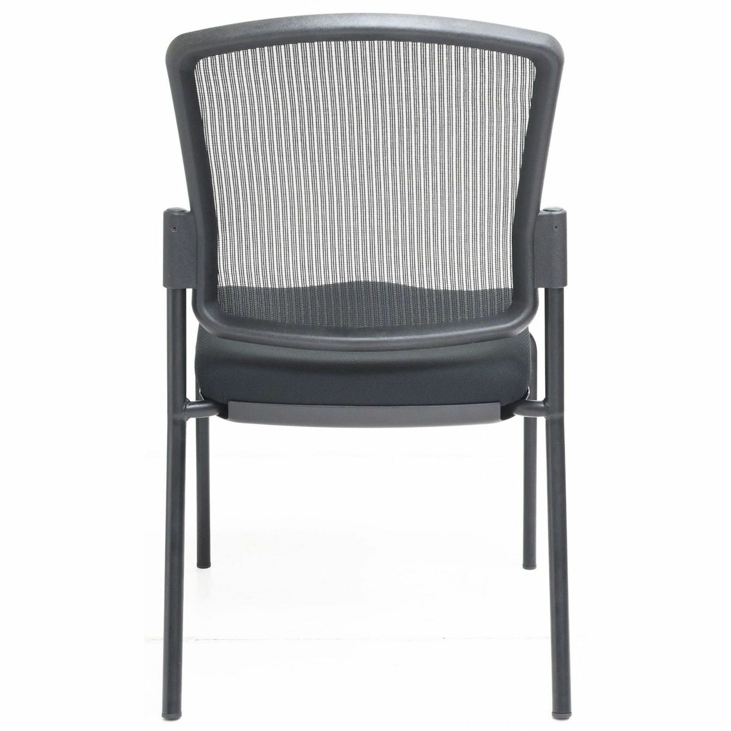 Lorell Mesh Back Guest Chair, Mesh Back Material, Black Frame Color, Steel Frame Material (LLR23102)