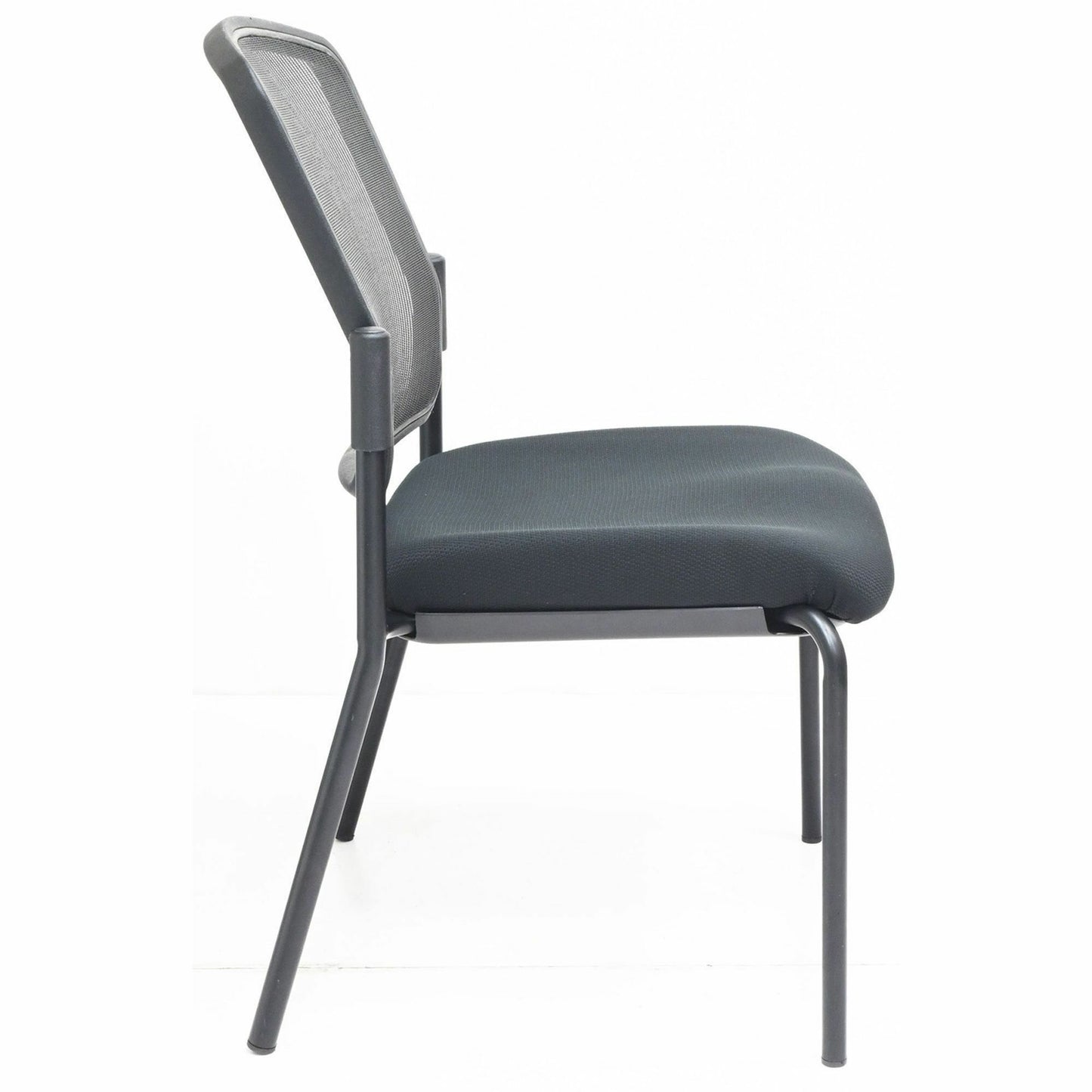 Lorell Mesh Back Guest Chair, Mesh Back Material, Black Frame Color, Steel Frame Material (LLR23102)
