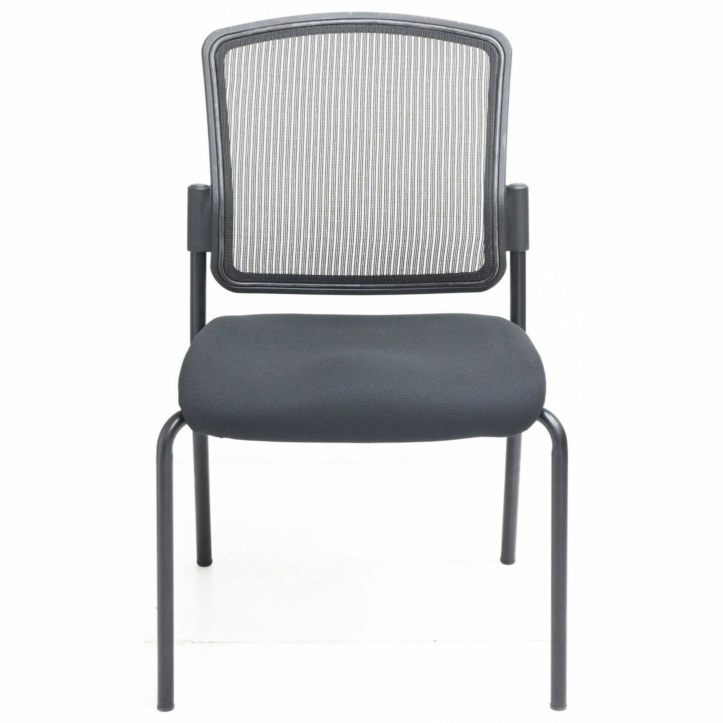 Lorell Mesh Back Guest Chair, Mesh Back Material, Black Frame Color, Steel Frame Material (LLR23102)