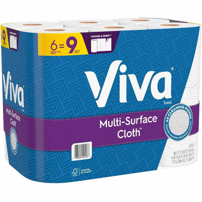 Viva Choose-A-Sheet Paper Towels, 1 Ply, 83 Sheets/Roll, 6/Pack, 4/Carton (KCC49413CT)