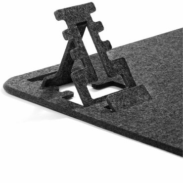 DURABLE Desk mat EFFECT 700x330mm, 13" x 27.50" x 0.150", Home Office, Rectangular, Charcoal (DBL708158)