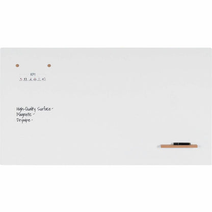 Lorell Loop Whiteboard, 60" (5 ft) Width x 36" (3 ft) Height, White Steel Surface (LLR69670)
