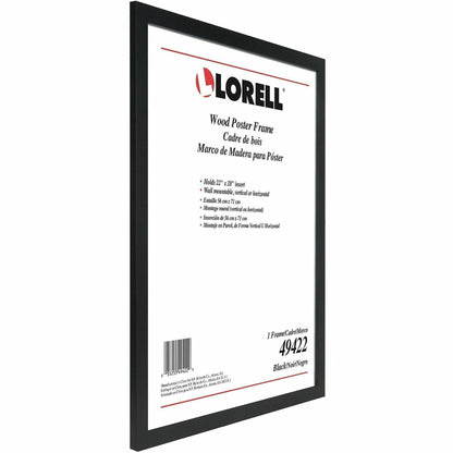 Lorell Solid Wood Poster Frame, 22" x 28", Black (LLR49422)