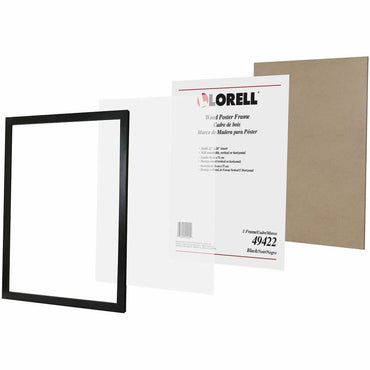 Lorell Solid Wood Poster Frame, 22" x 28", Black (LLR49422)