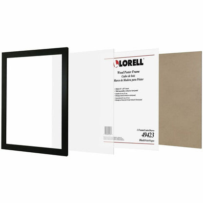 Lorell Poster Frame, 16" x 20" Frame Size, Black (LLR49423)