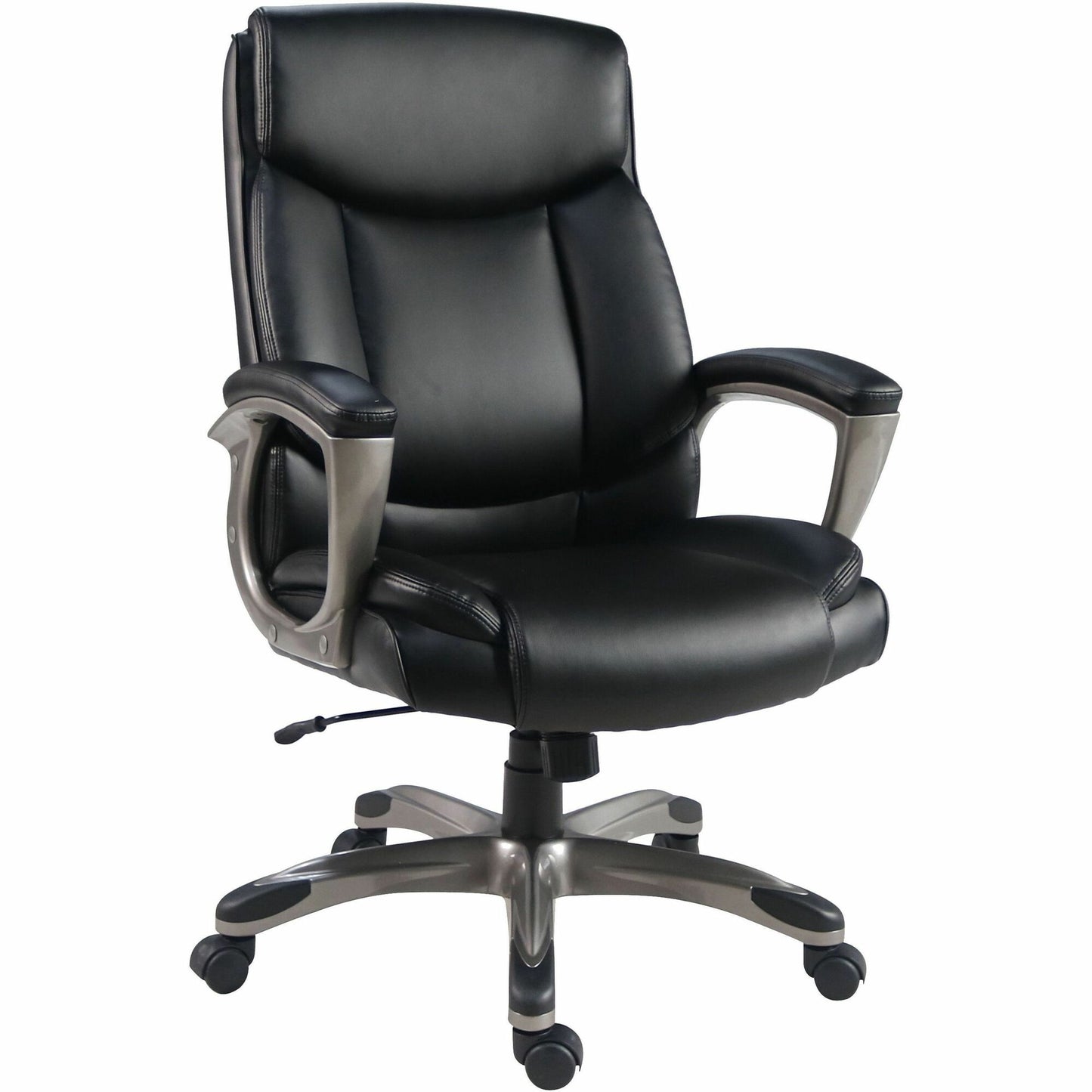 Lorell Sera High-Back Manager Chair w/Armrest, Black (LLR63270)