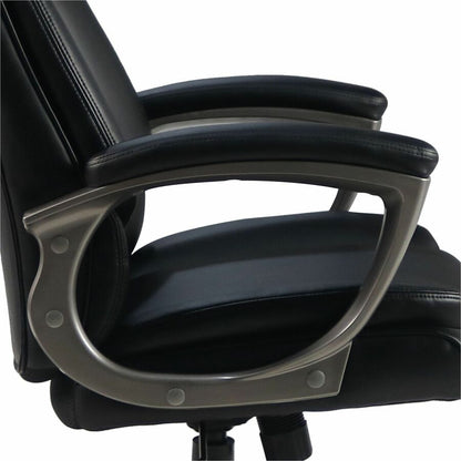 Lorell Sera High-Back Manager Chair w/Armrest, Black (LLR63270)