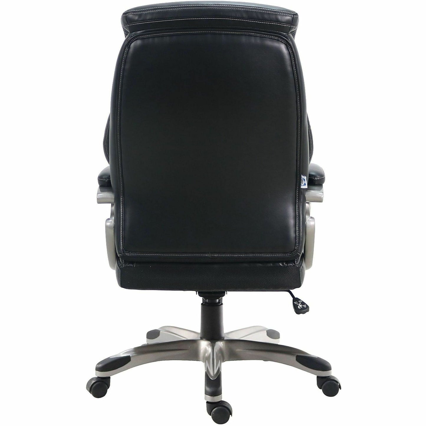 Lorell Kyros High-Back Executive Chair, Black Seat Color, Black Back Color (LLR63290)