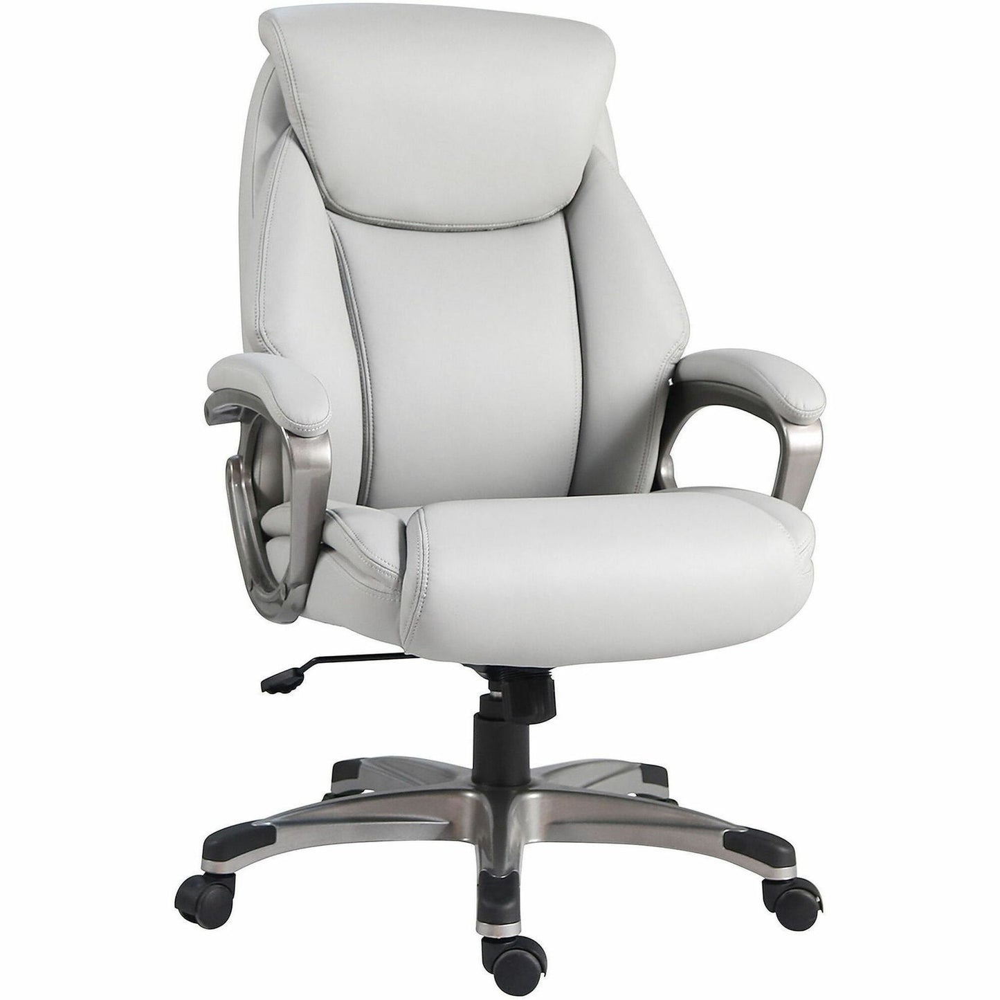 Lorell Kyros High-Back Executive Chair, Gray Seat Color, Gray Back Color (LLR63291)