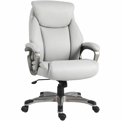 Lorell Kyros High-Back Executive Chair, Gray Seat Color, Gray Back Color (LLR63291)