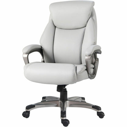Lorell Kyros High-Back Executive Chair, Gray Seat Color, Gray Back Color (LLR63291)