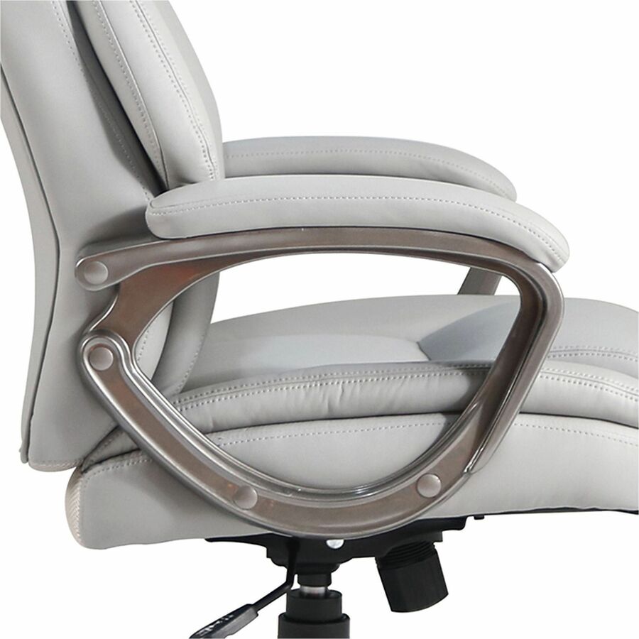 Lorell Kyros High-Back Executive Chair, Gray Seat Color, Gray Back Color (LLR63291)