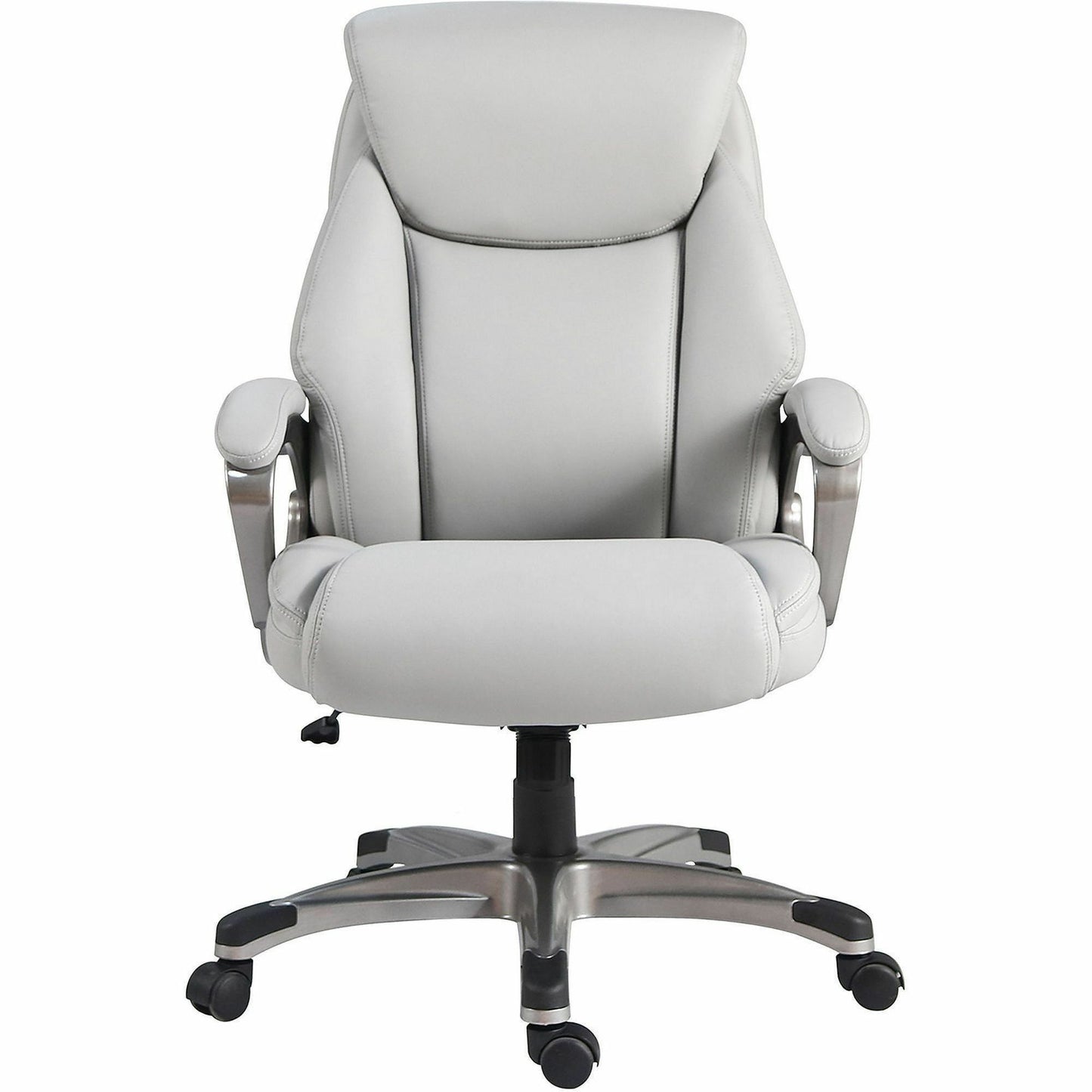 Lorell Kyros High-Back Executive Chair, Gray Seat Color, Gray Back Color (LLR63291)