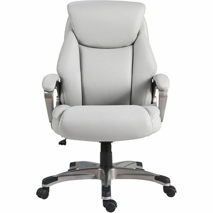 Lorell Kyros High-Back Executive Chair, Gray Seat Color, Gray Back Color (LLR63291)