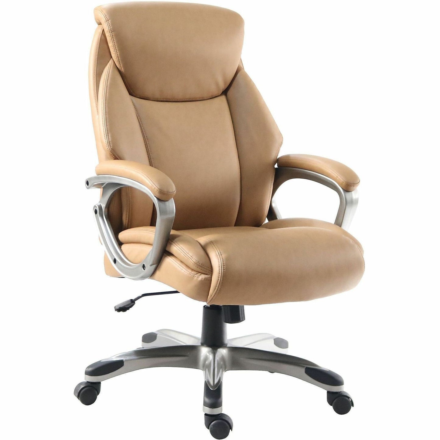 Lorell Kyros High-Back Executive Chair, Caramel Seat Color, Caramel Back Color (LLR63292)
