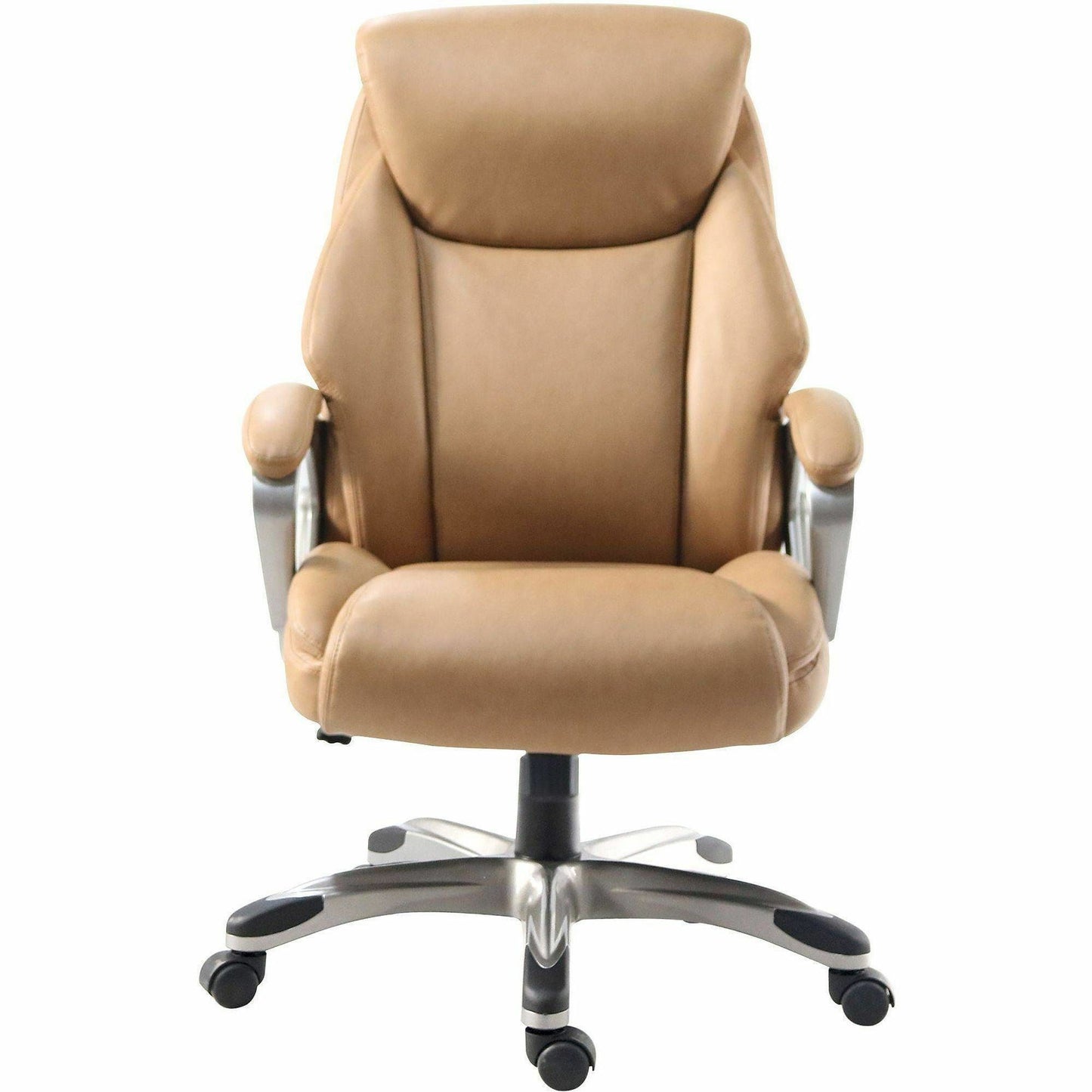 Lorell Kyros High-Back Executive Chair, Caramel Seat Color, Caramel Back Color (LLR63292)
