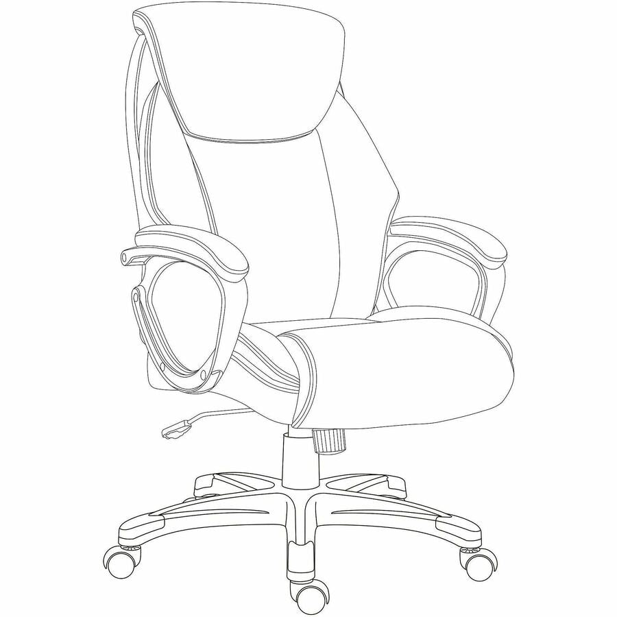 Lorell Kyros High-Back Executive Chair, Caramel Seat Color, Caramel Back Color (LLR63292)