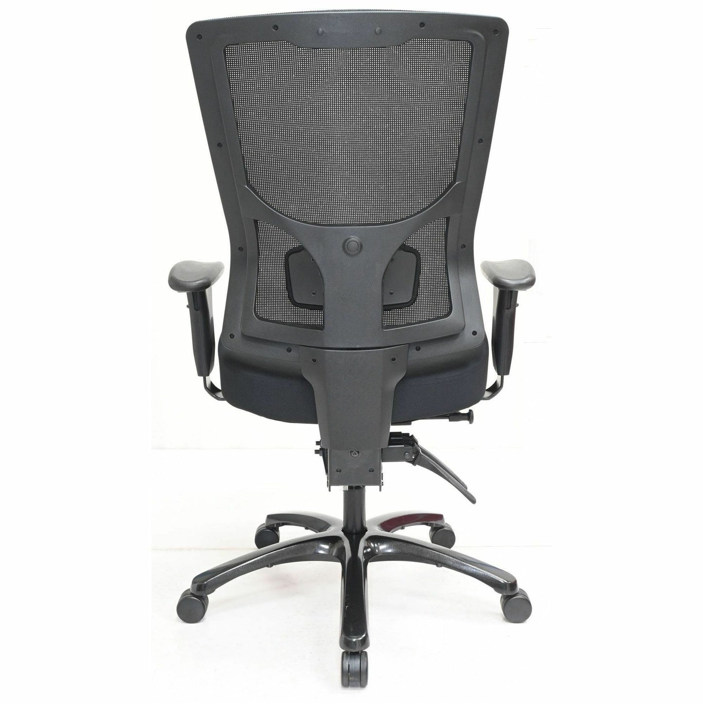 Lorell Big & Tall Mesh High-Back Chair, Fabric Seat Material, Mesh Back Material,- Black (LLR62010)