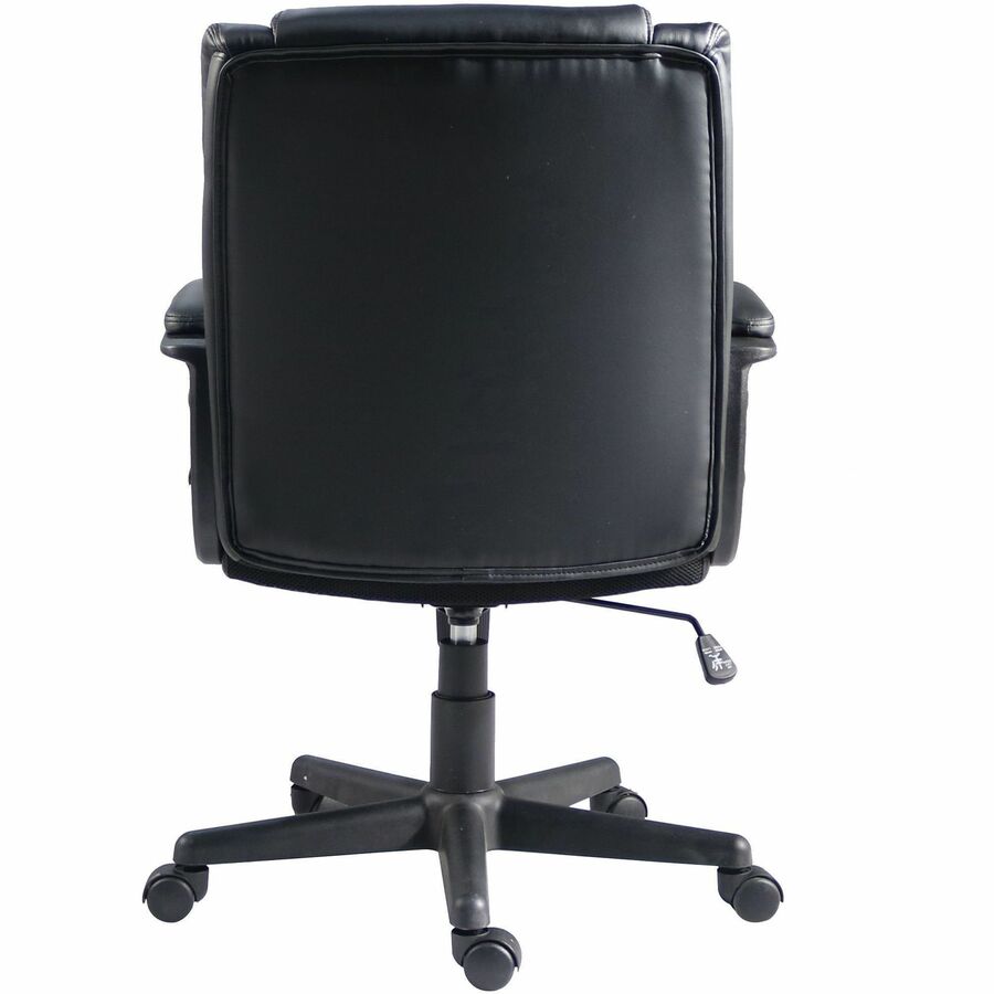 Lorell SOHO Mid-back Chair w/Armrest, Black (LLR81810)