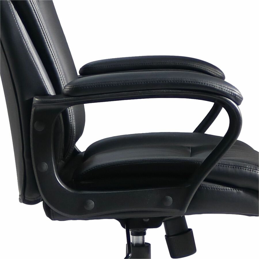 Lorell SOHO Mid-back Chair w/Armrest, Black (LLR81810)